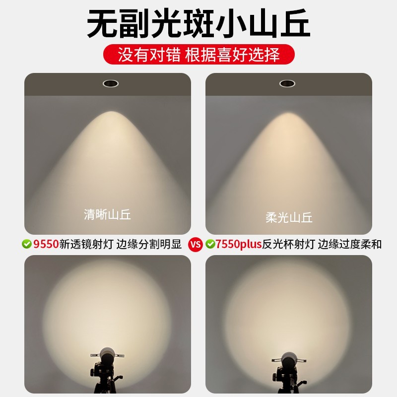 Picture of LED narrow edge deep cup spotlight, ownerless ceiling lamp, hotel living room home recessed simple intelligent stepless dimming