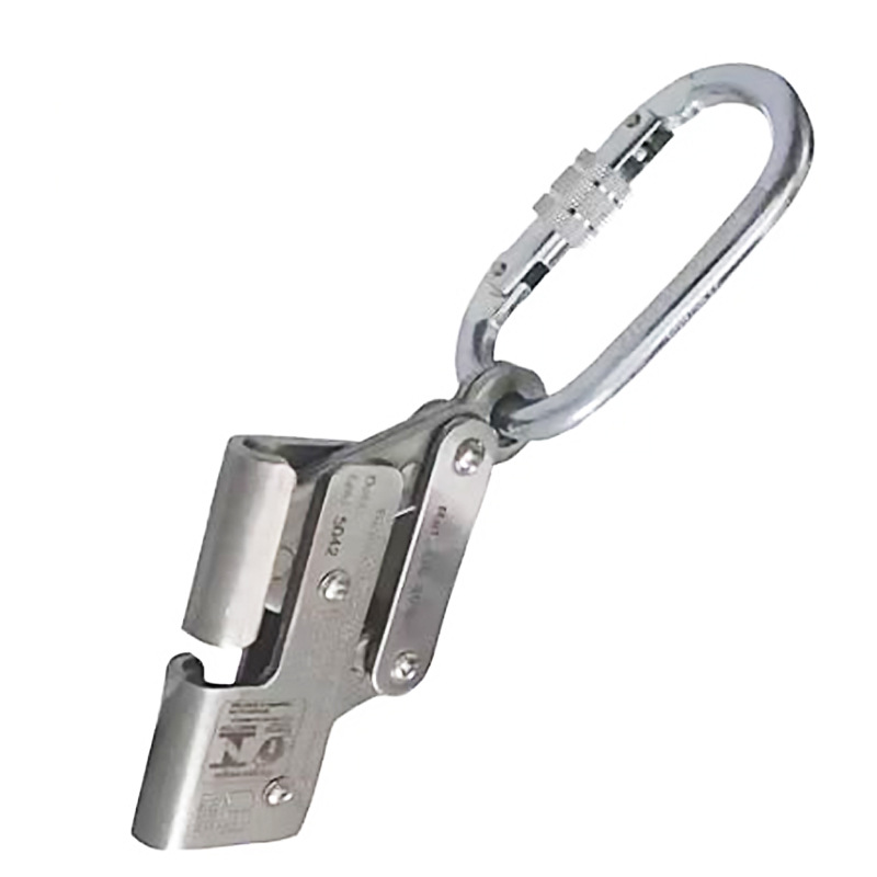 Picture of Outdoor high-altitude steel wire rope rock climbing self-locking device high-altitude operation rope anti-falling steel lock falling device slider equipment