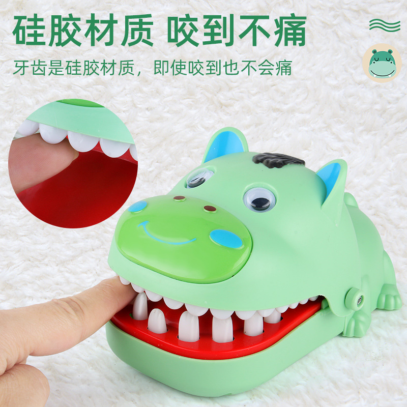 Picture of Parent-Child Game Finger Bite Toy Large Cute Bear Children's Tricky Decompression Fun Bite Finger Toy by Teeth