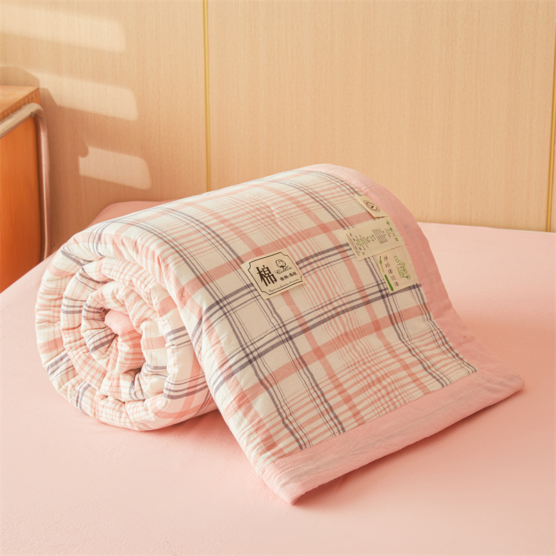 Picture of Class A Xinjiang cotton cotton summer quilt 100 cotton machine washable washable air conditioning single double summer thin quilt