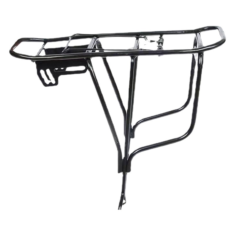 Mountain bike steel pipe rack rear rack disc brake v brake steel pipe rack rack 20-24-26 inch rack