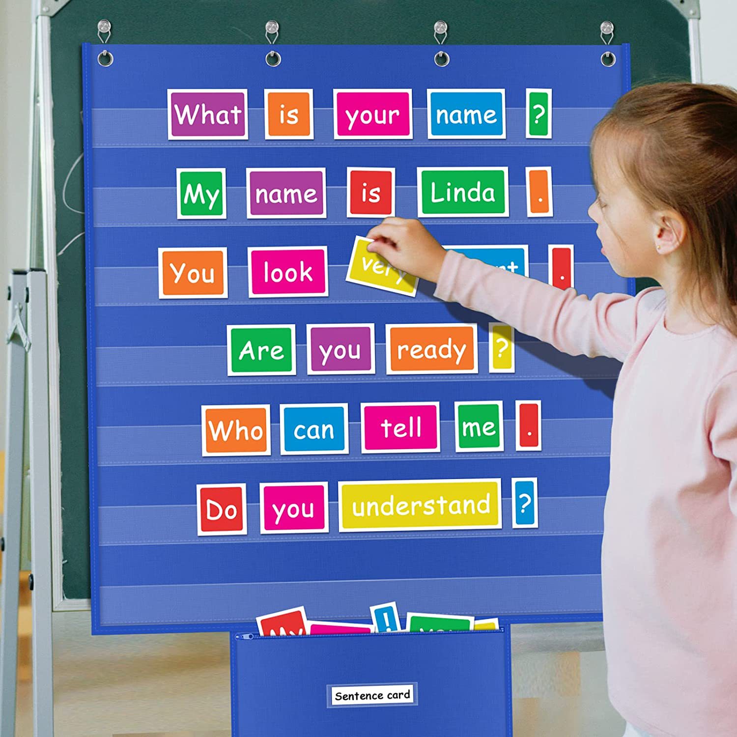 Standard Pocket Chart for Classroom and Home Teaching Supplies