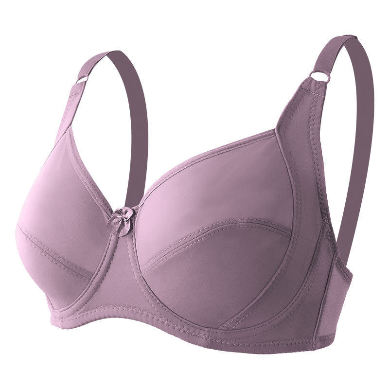 Picture of Amazon cross-border plus size D cup bra side support traditional cotton Cup underwear big chest small adjustable bra