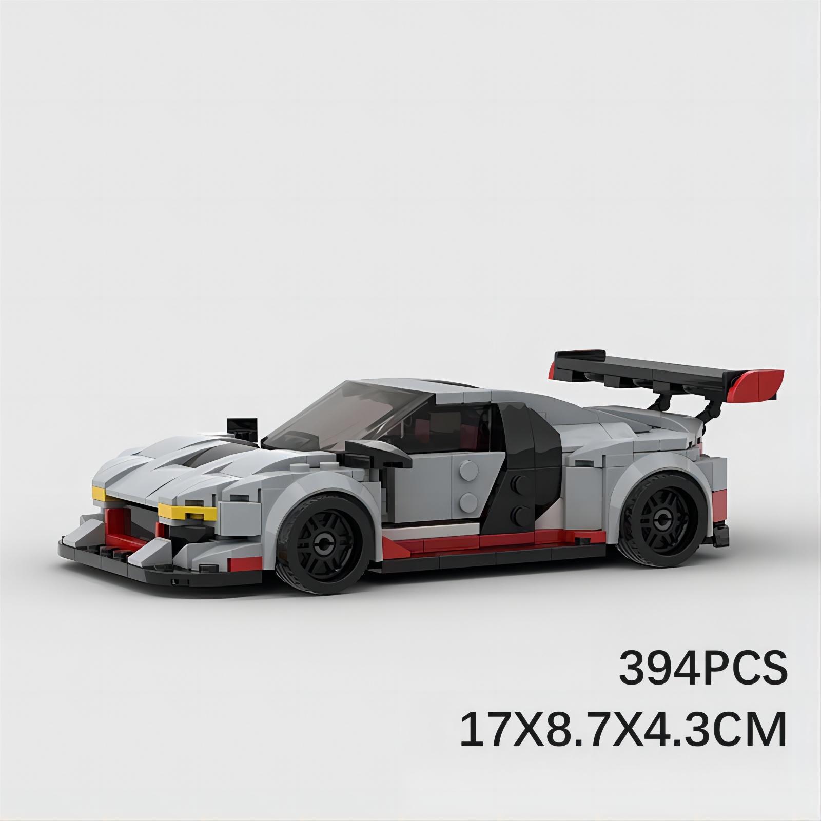 Picture of MOC blocks compatible with Lego Audi R8 GT3 sports car racing speed toy blocks puzzle boy gift