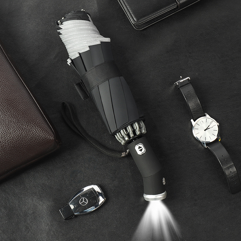 Picture of Fully Automatic Foldableing High-End Umbrella for Women, High-End, Sunny and Rainy Dual-Use Umbrella, Reverse Umbrella That Can Be Rotated with Logo