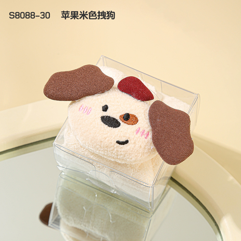 Picture of Hand gift towel creative towel cartoon animal children's square towel Tulip small towel gift box doll
