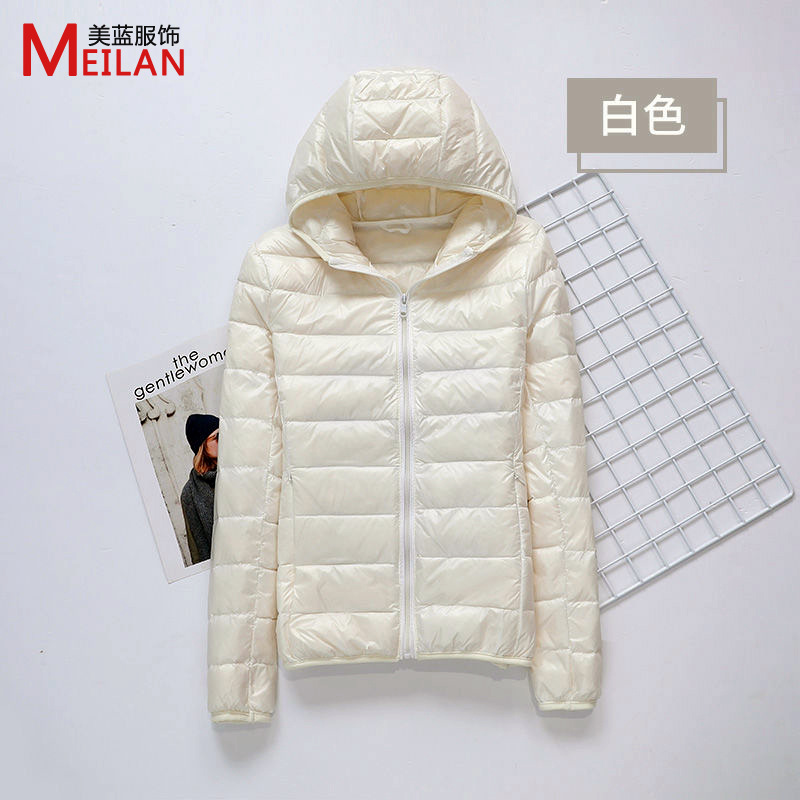 Picture of Women's down Jacket 2025 New Short Style Lightweight Thickened Warm Slim Fit Korean Style White Duck down Fashion Coat Wholesale