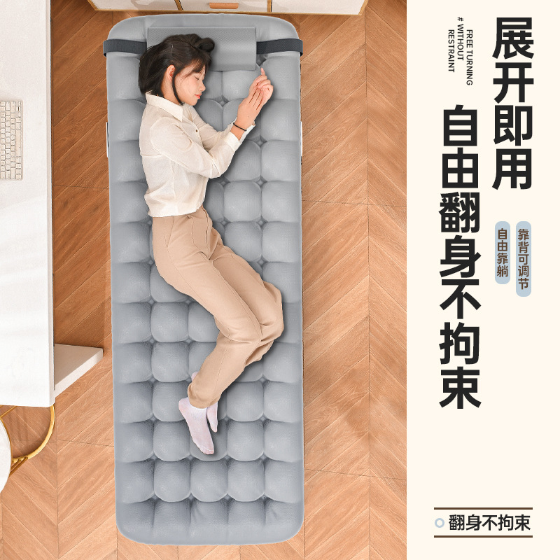 Picture of Outdoor Leisure Multi-functional Folding Bed Office Rest Installation-free Sitting and Lying-down Marching Bed Lunch Break Chair Bed
