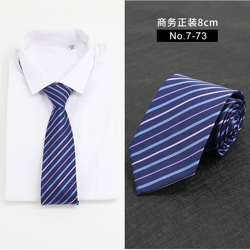 Picture of New Style Tie Men's Formal Business Casual Simple Style Solid Color Striped Arrow-Shaped Tie Manufacturer Ready Stock Wholesale