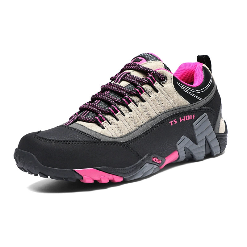 Picture of Cross-border hiking shoes men's lightweight non-slip outdoor shoes genuine leather breathable wear-resistant hiking shoes sports travel shoes women