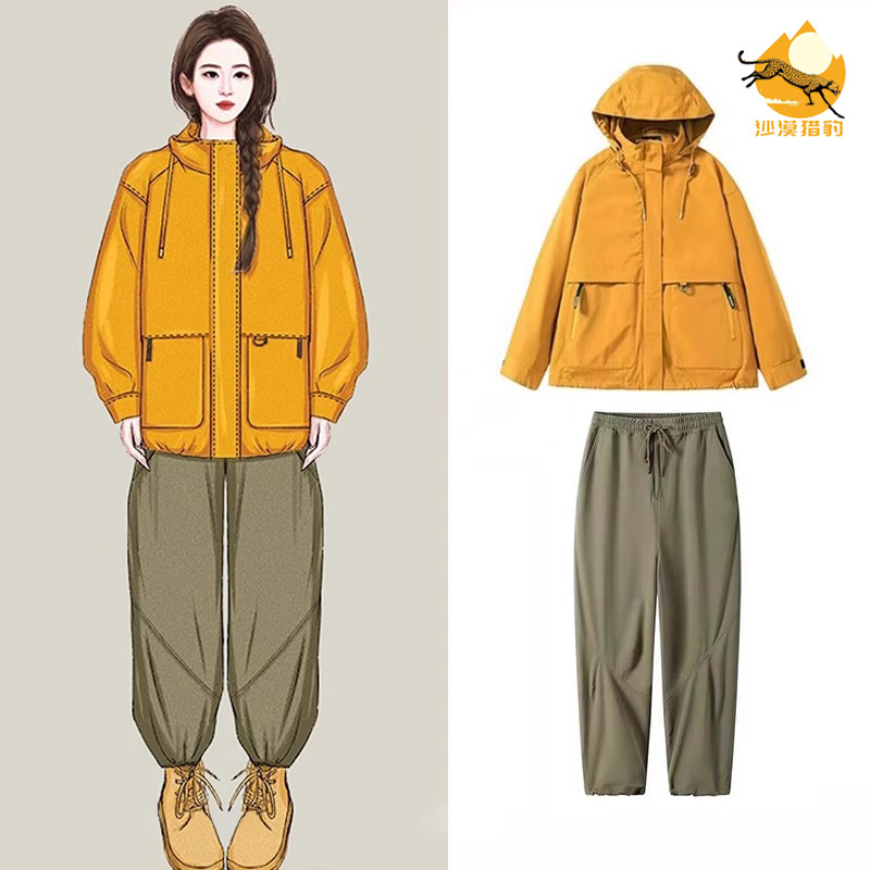 Liu Yifei Huang Yimei spring and autumn mountaineering jacket women's three-in-one windproof outdoor workwear jacket
