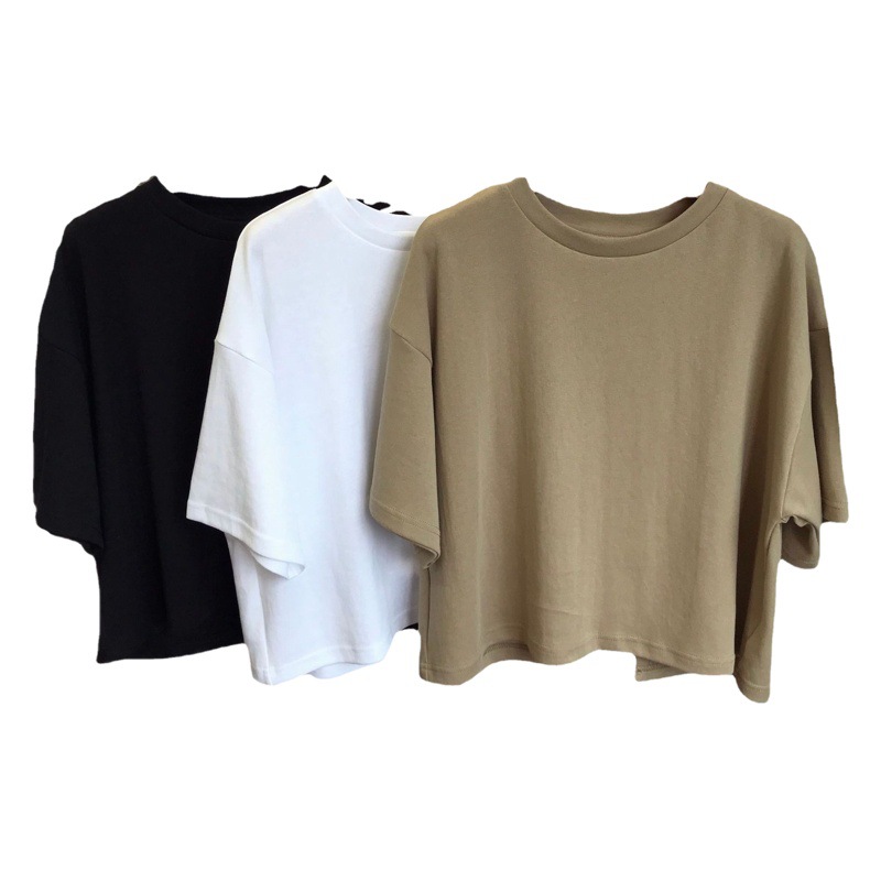 Backless Short T-Shirt Women's Back Cut Out Bottoming Shirt Korean Women's Summer Round Neck Loose Short-Sleeved Top Women's Clothing