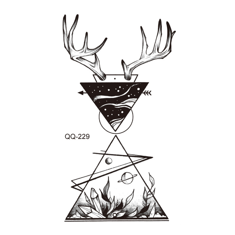 Picture of New waterproof small fresh tattoo stickers color black and white 1000 can be any combination of manufacturers wholesale