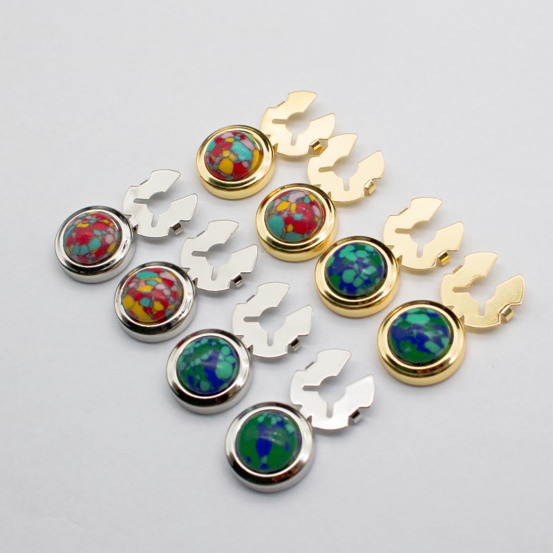 Baroque Cuff Stud Classical Fine Pattern Metal Cufflinks Men's French Shirt Sleeve Stud cufflinks