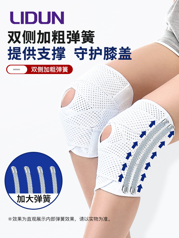 Picture of Japanese Thin Silicone Six Generation Knee Pad Adjusting Running Mountaineering Joint Fixation Support Meniscus Patella Band