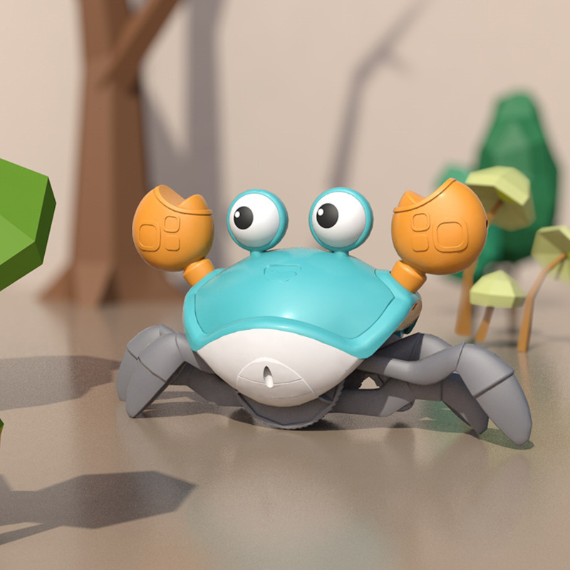 Picture of TikTok Internet Celebrity Toy Crab Children's Induction Escape Obstacle Avoidance Electric Octopus Charging Sound and Light New Strange Toy