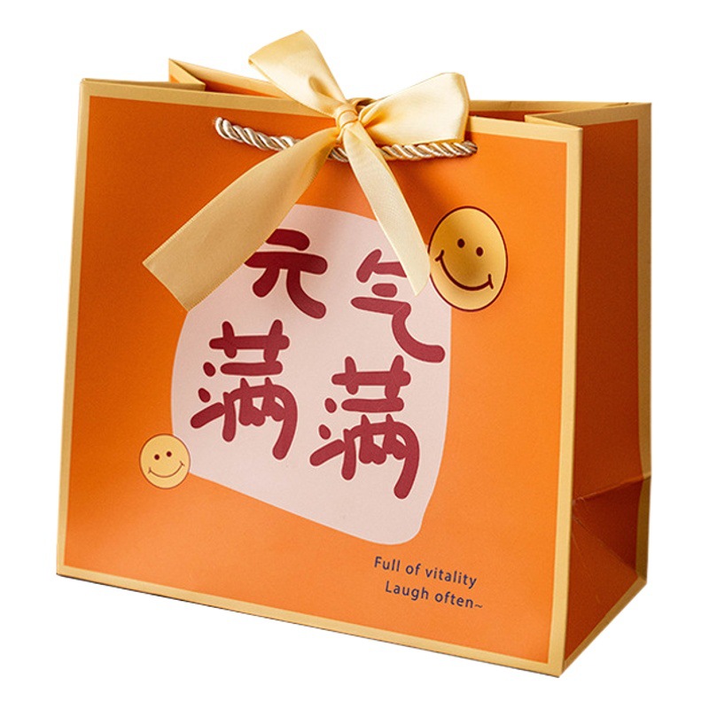 New Year Gift Wrapping Paper Bag, Spring Festival Creative Large Gift Bag, Candy Tote Gift Bag