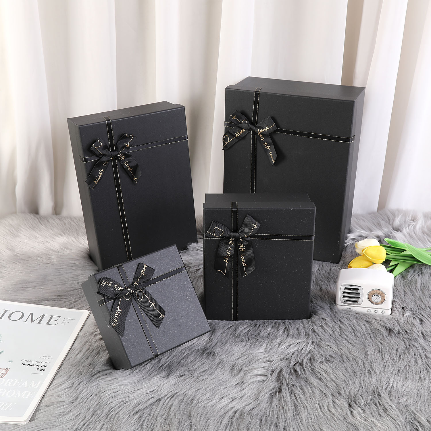 Picture of Hand gift box towel gift box thermos cup gift box heaven and earth cover packaging box wedding companion factory spot wholesale
