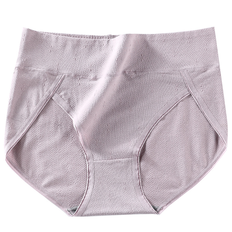Picture of Japanese underwear women's cotton breathable high waist plus size 200kg abdomen hip graphene antibacterial ladies underwear