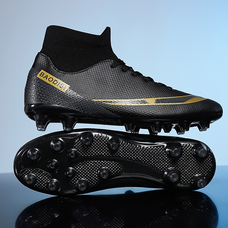 Cross-border plus size Soccer Shoes Men's High-top Youth Student Competition Training Shoes Long Broken Nails Adult Special sneaker