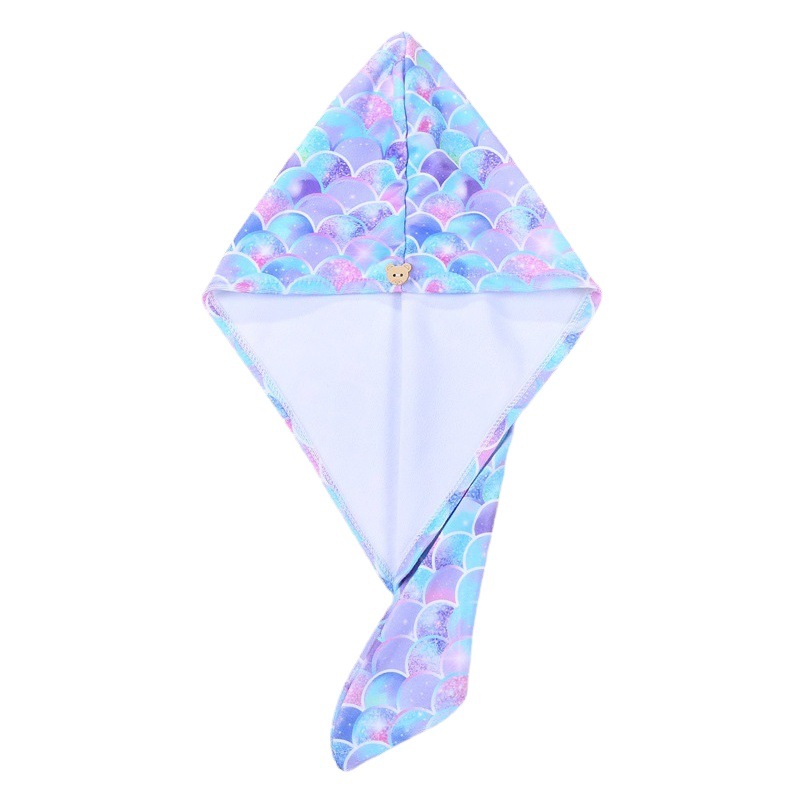 Dry hair cap 2024 new soft quick-drying digital printing microfiber shower cap shampoo hair printing towel