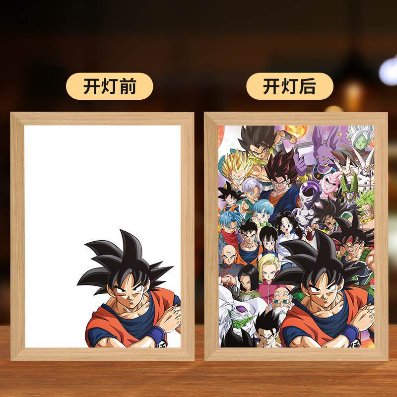 Picture of Carefully Selected Dragon Ball Carrot Goku Lighting Painting Vegeta Super Saiyan Creative Atmosphere Light Ornaments