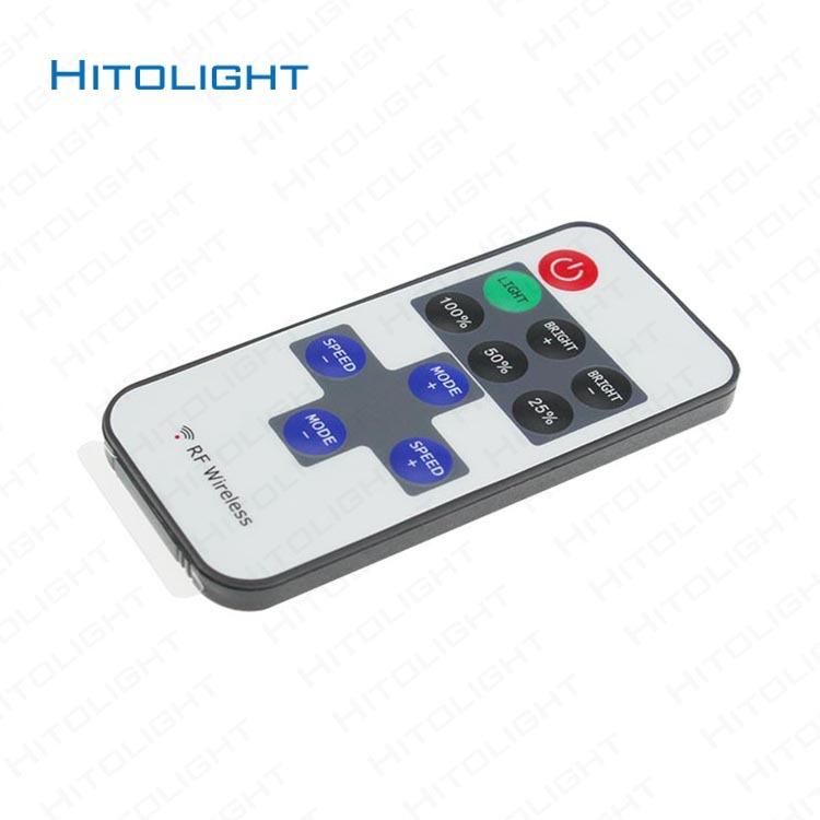 Picture of Xilai light mini wireless RF radio frequency 11 key controller low voltage monochrome light strip light bar module dimmer switch