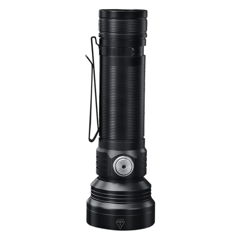 New 5LED bright flashlight 21700 rechargeable aluminum alloy button two-way pen holder flashlight