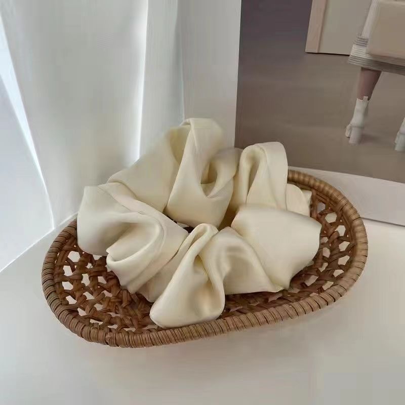 Picture of South Korea high-end feeling retro large intestine hair ring female temperament ball head rubber band hair rope elegant ponytail head rope