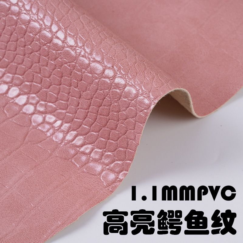 1.1 Thick high-gloss alligator pattern PVC leather luggage handbag belt gift box packaging genuine leather PVC artificial leather