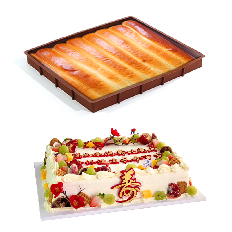 Picture of Proudly diy cake mold multi-size brown baking pad silicone mold home baking tray cross-border exclusive
