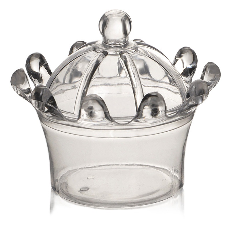 Round Mini Transparent Plastic Box Wedding Candy Box Creative Wedding Supplies Hand Gift Candy Packaging Box Wholesale