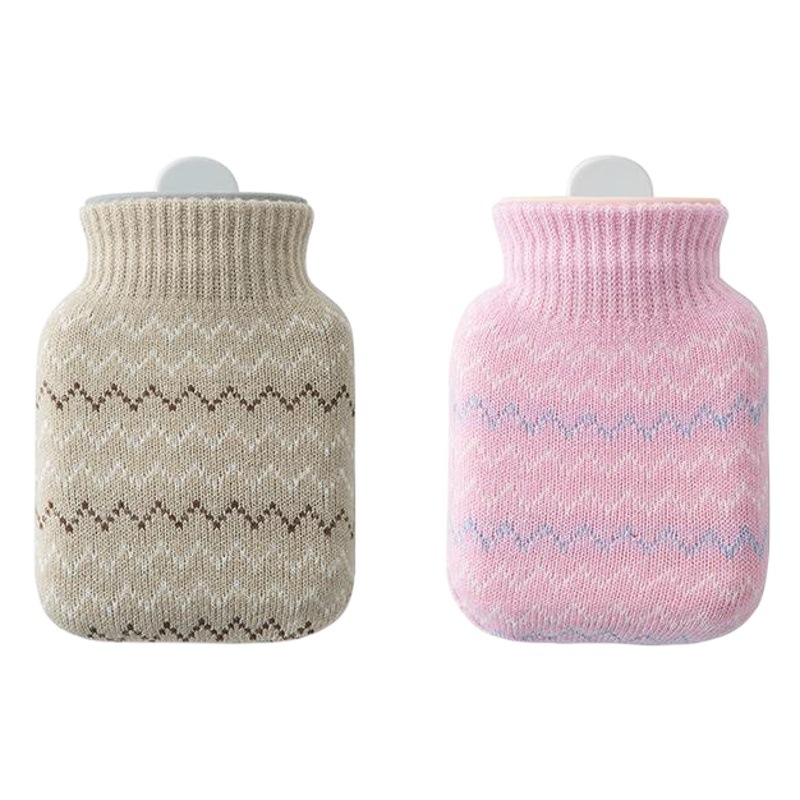 Simple Silicone Hot Water Bottle Filled with Water and Explosion-Proof Mini Hot Water Bottle Filled with Water Cute Portable Hand Warmer Hand Warmer Bag Wholesale