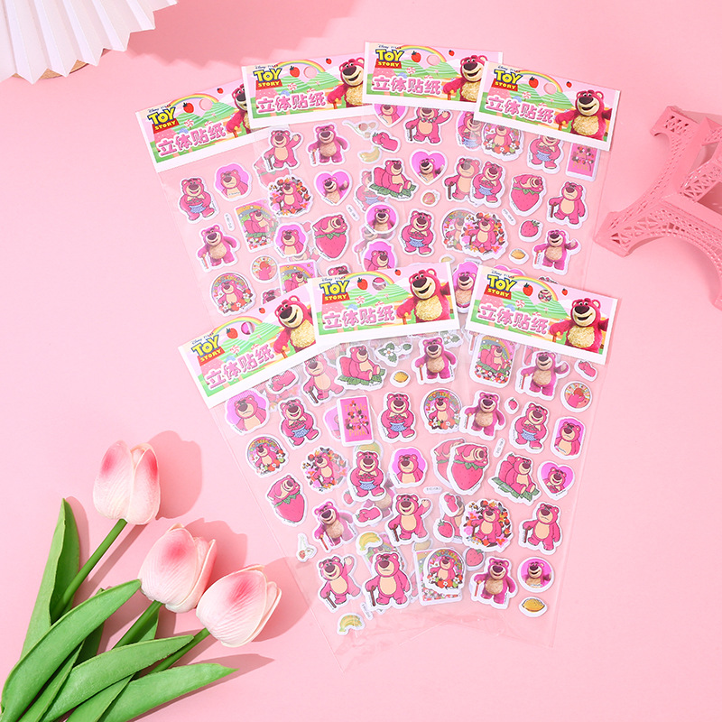 Picture of Disney Children Bubble Stickers 3D Princess Stickers Stickers Creative Stereoscopic Stickers Toy Rewards Small Stickers Paper