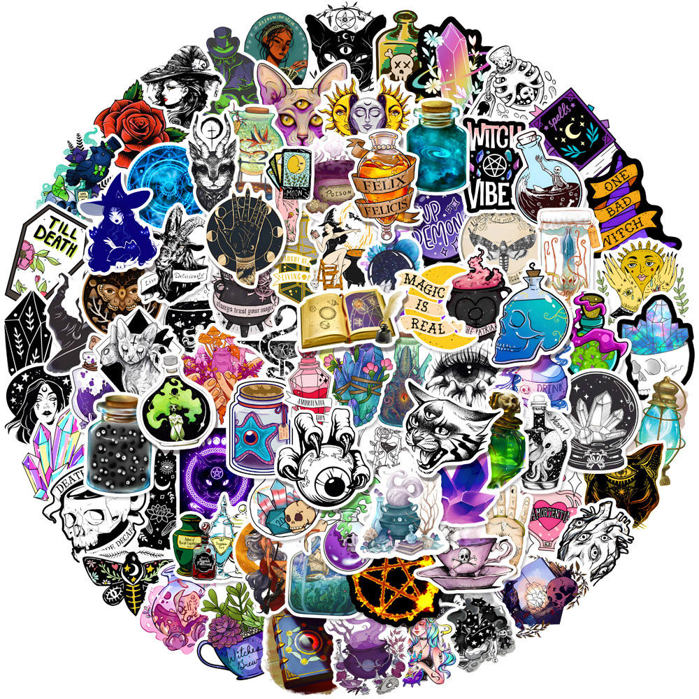 100 pieces pharmacist stickers professional water Cup luggage computer personalized decoration cross-border waterproof graffiti stickers