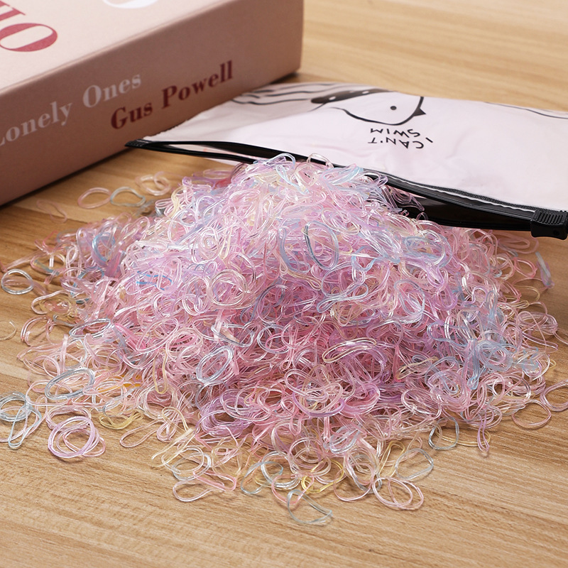 Picture of Children's Hair Rope Disposable Rubber Band Girls' Baby Strongly Pull Constantly Boxed Small Hair Rings Do Not Hit Hair Rope