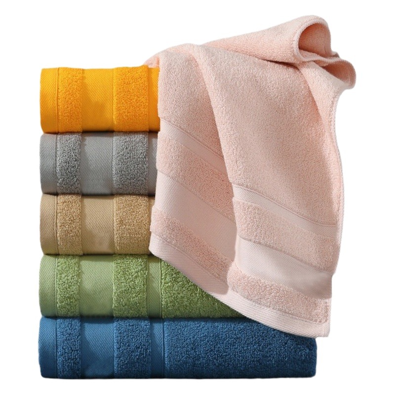 Factory Straight Hair Cotton Bath Towel Cotton Soft Absorbent Thickened Activity Company Gift Set Towel Printable logo