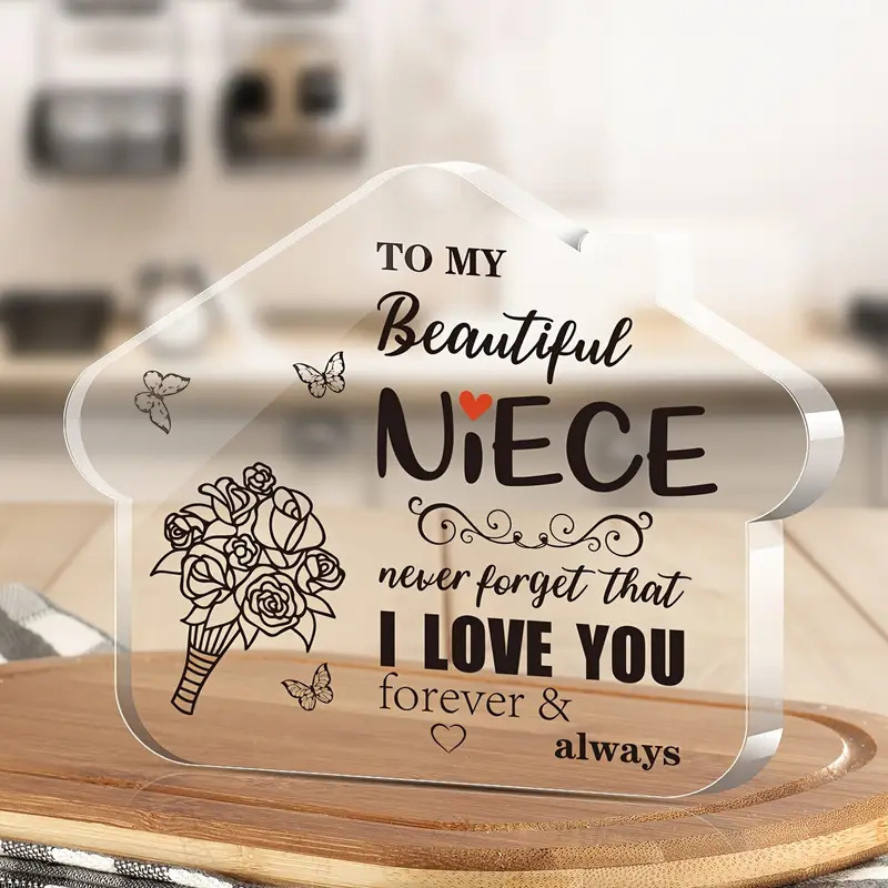 Amazon Cross-Border New Product House Puzzle Acrylic Desktop Decoration Ornaments for Sisters Gifts Crafts Ornaments