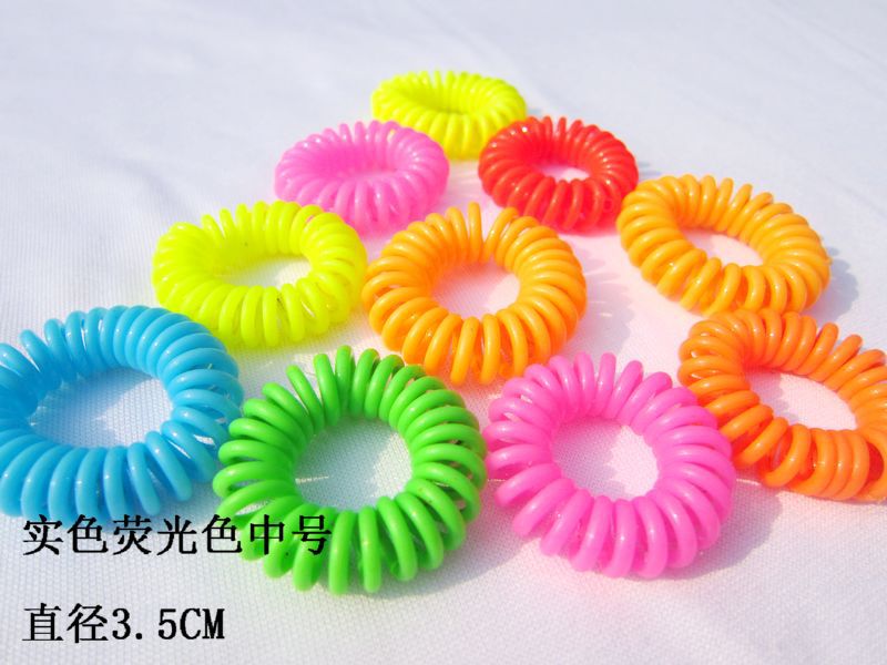 Picture of Candy Color Bold Bracelet Telephone Line Hair Ring Extra Large Rubber Band South Korea Headwear Hair Accessories Headband Spring Ring
