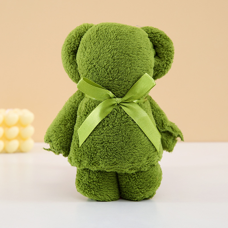 Picture of Coral fleece bear towel hand gift shop wedding birthday gift shop celebration activities cute creative gifts