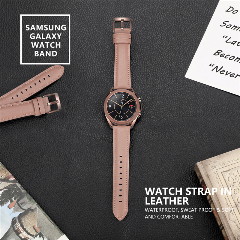 Picture of For Samsung GalaxyWatch 3 Huami GTRS Huawei GT2e Watch 20/22mm Original Leather Strap