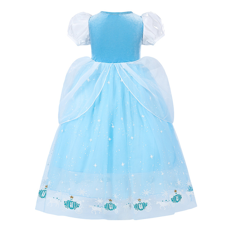Picture of Cross-border Cinderella princess dress girls' ball pettiskirt girls' dress Halloween dress mesh princess dress