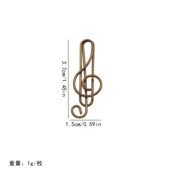 Picture of Amazon's Best-Selling Colorful Musical Note Paper Clips, Cartoon Bookmarks for Students, Creative Office Paper Clips