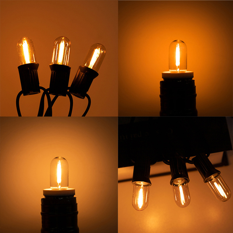 Picture of T16LED bulb E12/E14 filament lamp Edison retro bulb energy-saving imitation tungsten bulb cross-border wholesale
