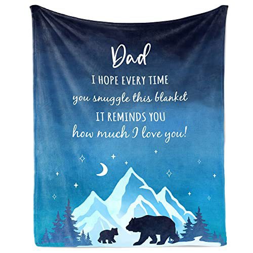 Picture of Cross-border gift to father flannel blanket single-layer printed blanket production source factory wholesale direct sales