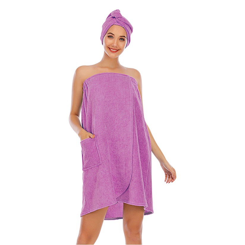 2025 Autumn and Winter Cross-Border Bathrobe Bathrobe Bath Towel Women's Hotel Nightgown Bath Suit Bath Skirt Tube Top Feminine Absorbent Towel