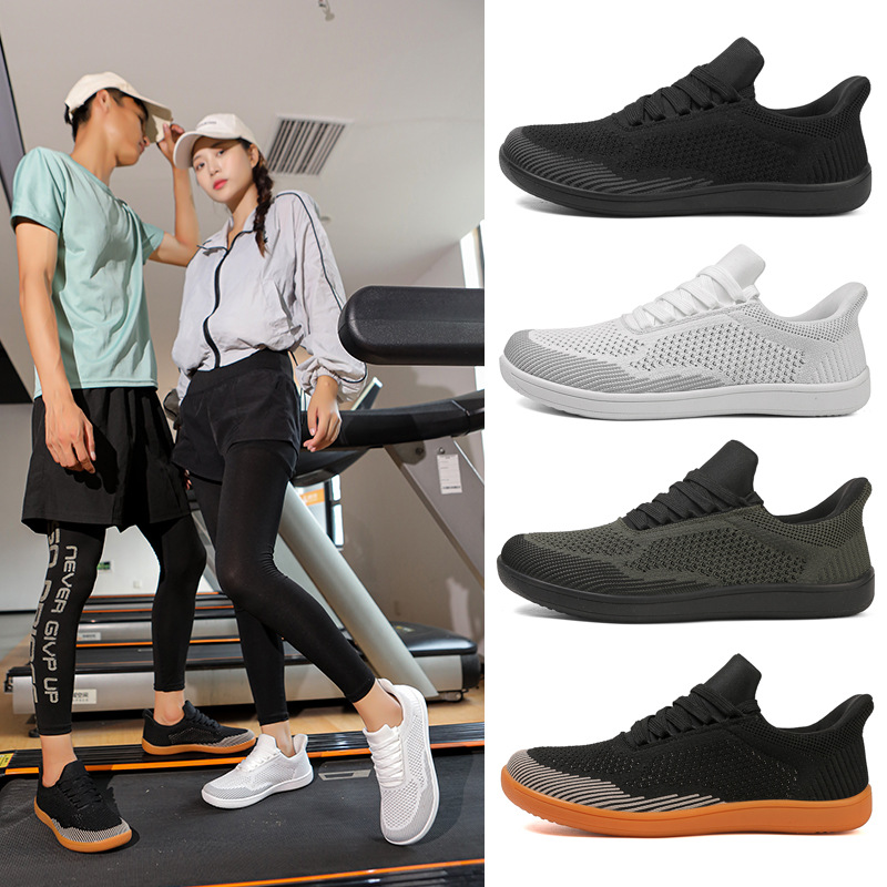 Cross-Border Popular Large Size Wide-Last Shoes, Spring and Autumn Sports Shoes, Comfortable and Breathable Running Shoes, Soft-Soled Casual Shoes