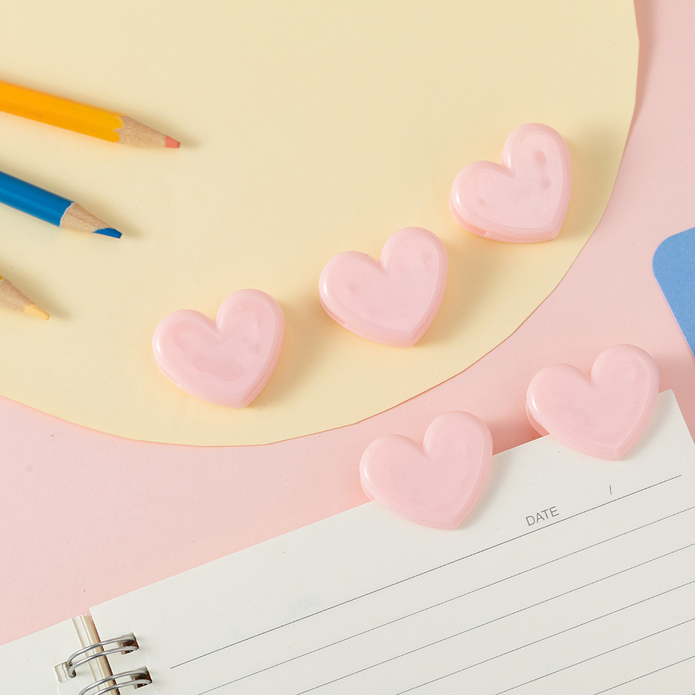 Picture of Japanese girl heart cute pink decorative small clip love clip decorative photo clip material storage clip sealing clip