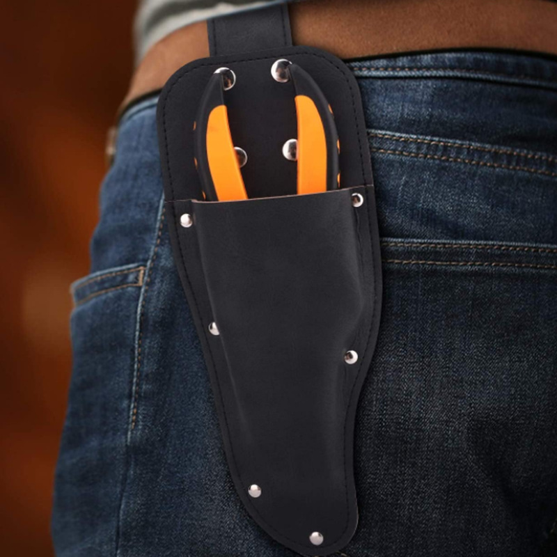 Picture of Spot Garden Trimming Sheath Leather Scissor Cover Gardening Trimmer Protective Cover Scissor Storage Tool Leather Cover