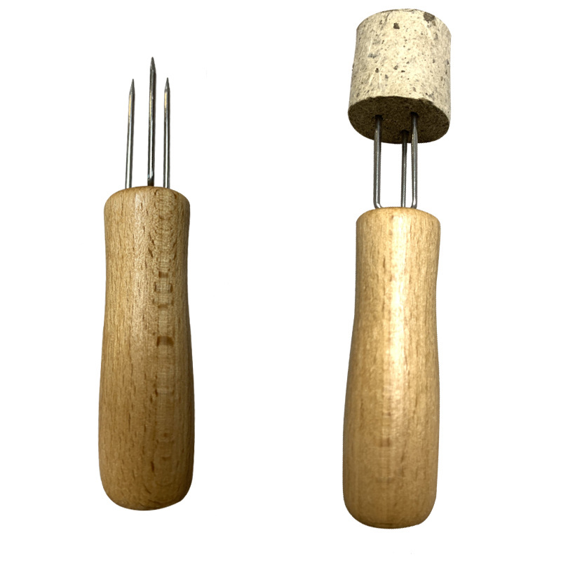 Household moxa stick extender moxibustion anti-scald hand device three-fork moxa stick needle stainless steel moxibustion scraping gray lightning moxibustion tool